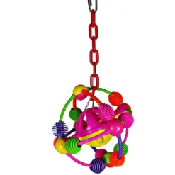 Happy Beaks Toy - Space Ball On A Chain