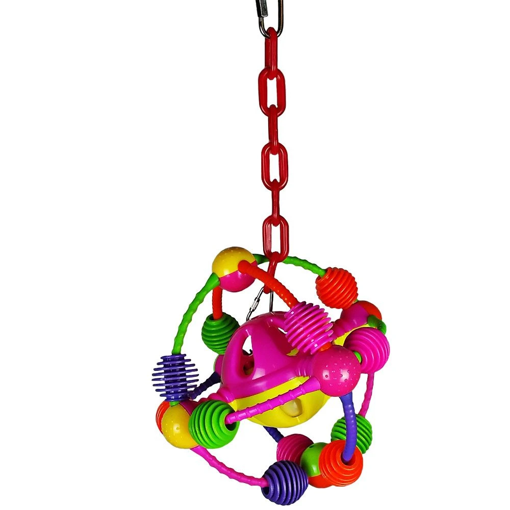 Happy Beaks Toy - Space Ball On A Chain