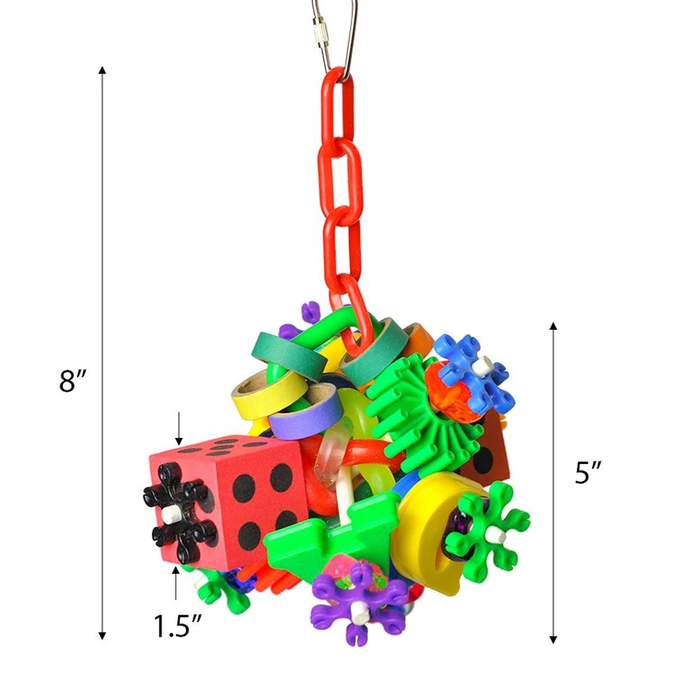 Happy Beaks Toy - Super Cluster With Dice - Image 2
