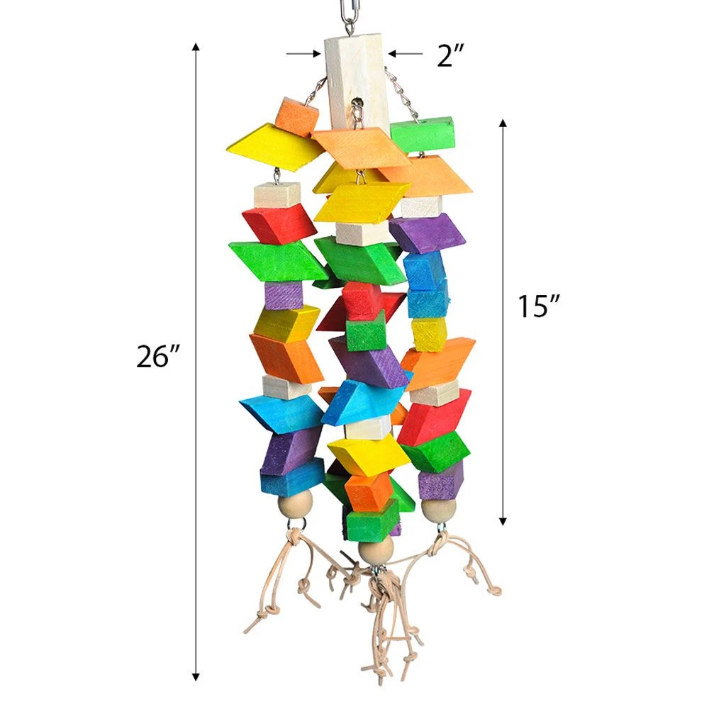 Happy Beaks Toy - Trapezoid Bird Toy (Extra Large) - Image 2