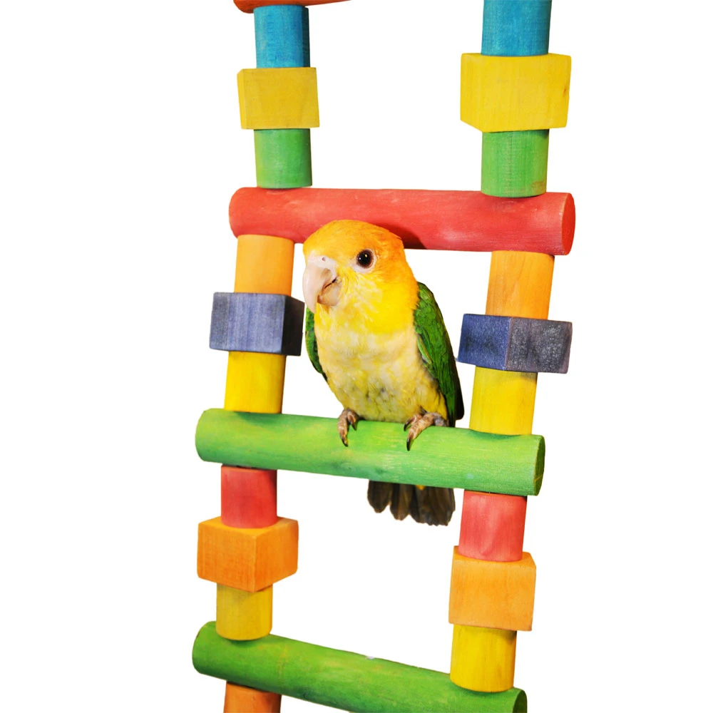 Happy Beaks Toy - Wood Block Ladder (Small) - Image 4