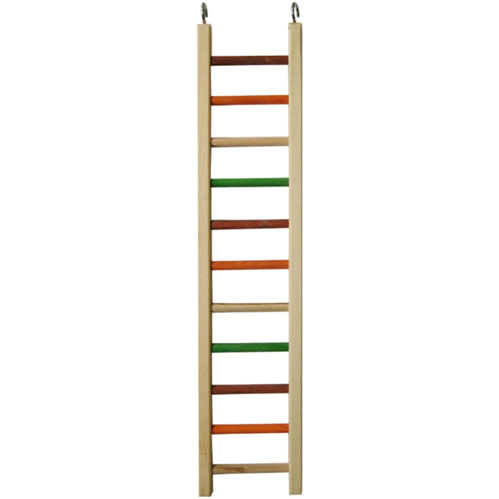 Happy Beaks Toy - Wooden Hanging Ladder - 1/2" Diameter (26"x5.25")