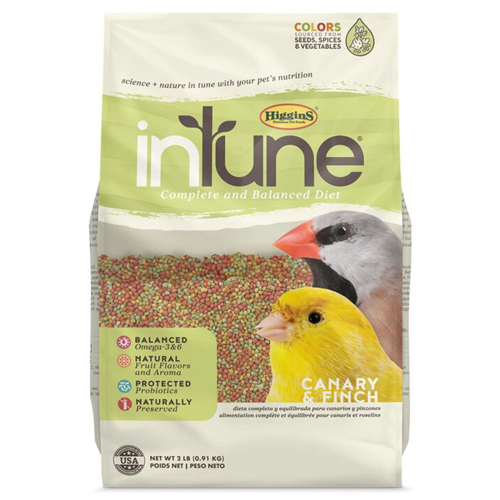 Higgins InTune Canary & Finch Food, 2-lb Bag