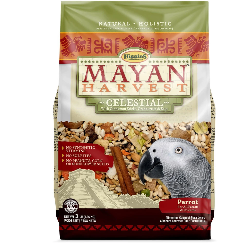 Higgins Mayan Harvest Celestial Parrot Food, 3-lb Bag