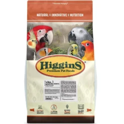 Higgins Sunburst Gourmet Blend Cockatiel Food, 25-lb Bag