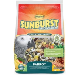 Higgins Sunburst Gourmet Blend Parrot Food, 3-lb Bag