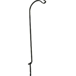 The Hookery 36" Black Wrought Iron Fence & Deck Rail Hook FD-36
