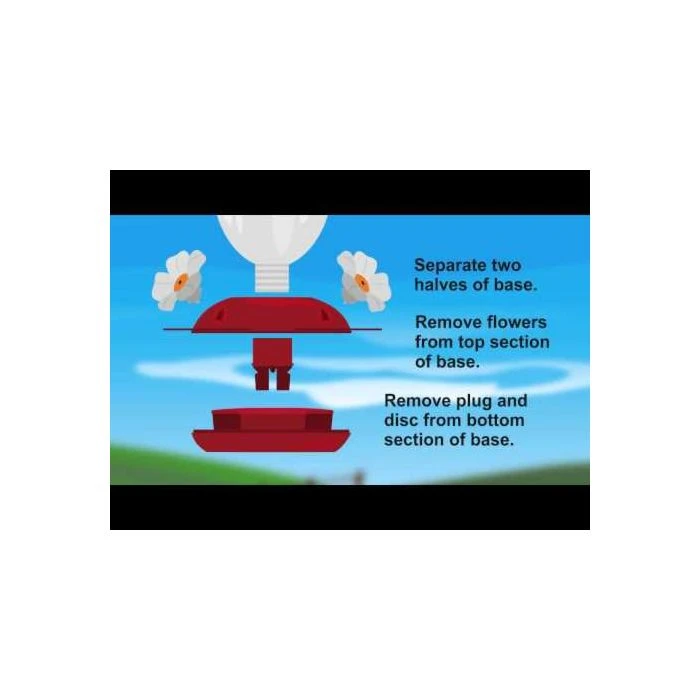 Perky-PetĀ® Red Impatient Top Fill Plastic Hummingbird Feeder - Image 3