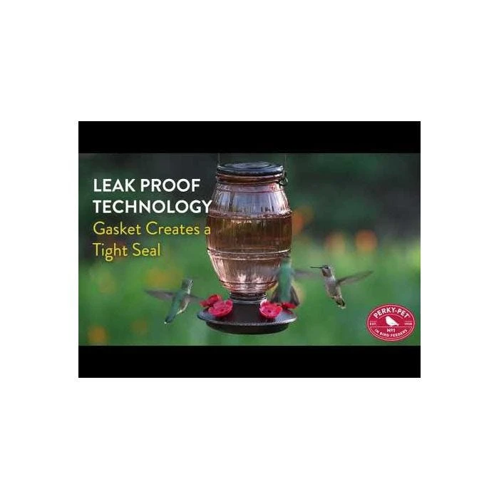 Perky-Pet® Prohibition Top-Fill Glass Hummingbird Feeder - Image 2