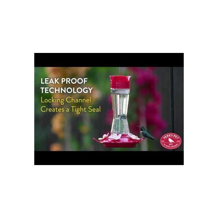 Perky-Pet® Top-Fill Pinch-Waist Glass Hummingbird Feeder - 12 Oz Nectar Capacity - Image 3