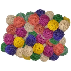 Java Wood Toy - Colored Vine Balls 1.5" (100 Pack) - Small