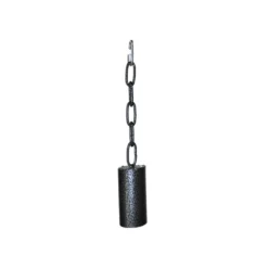 Metal Pipe Bell On A Chain Platinum - Medium