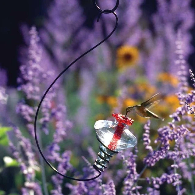 Mini-Blossom Hanging Hummingbird Feeder, Assorted Colors