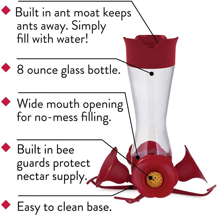Perky Pet Pinch Waist Hummingbird Feeder 203CPBN - Image 3