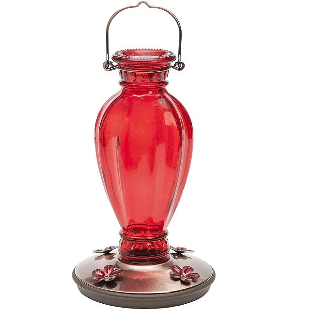 Perky Pet Vintage Daisy Vase Hummingbird Feeder #8133-2