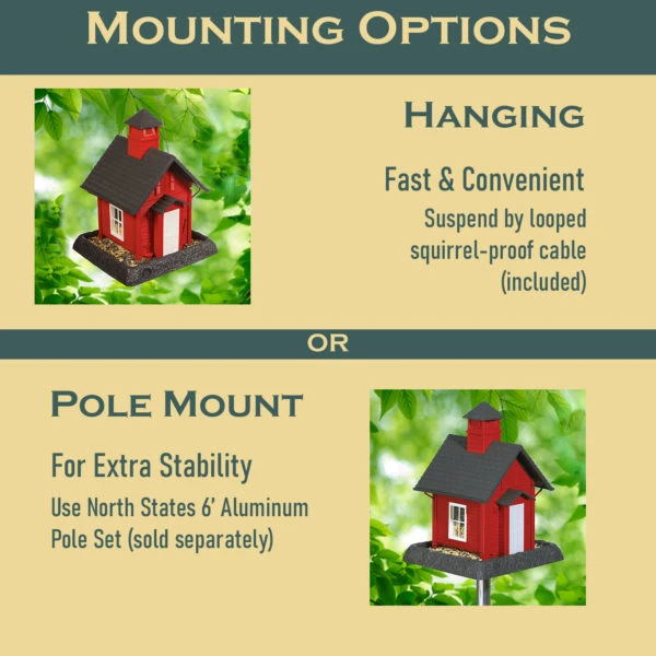Village Collection School House Bird Feeder - Image 4