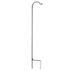 Shepherd's Hook, 2 Piece Square 90" Black Wrought Iron- The Hookery