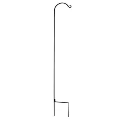 Shepherd's Hook, 2 Piece Square 90" Black Wrought Iron- The Hookery