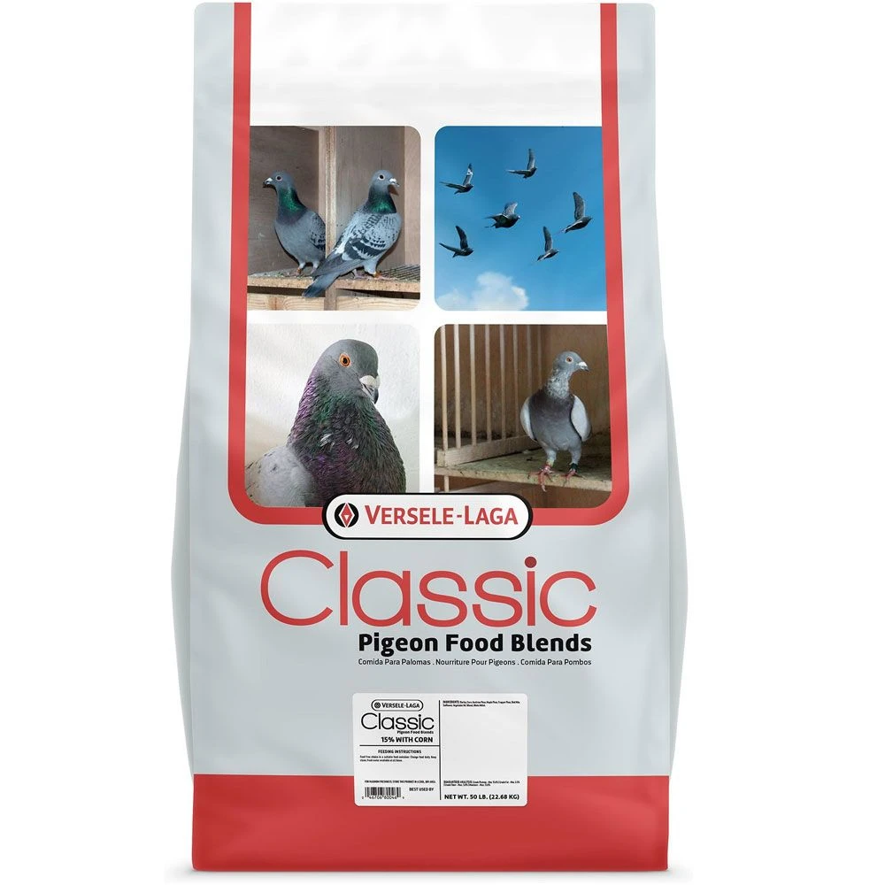 Versele-Laga Classic Pigeon Food Blends 15% W/ Corn Pigeon Food, 50-lb Bag
