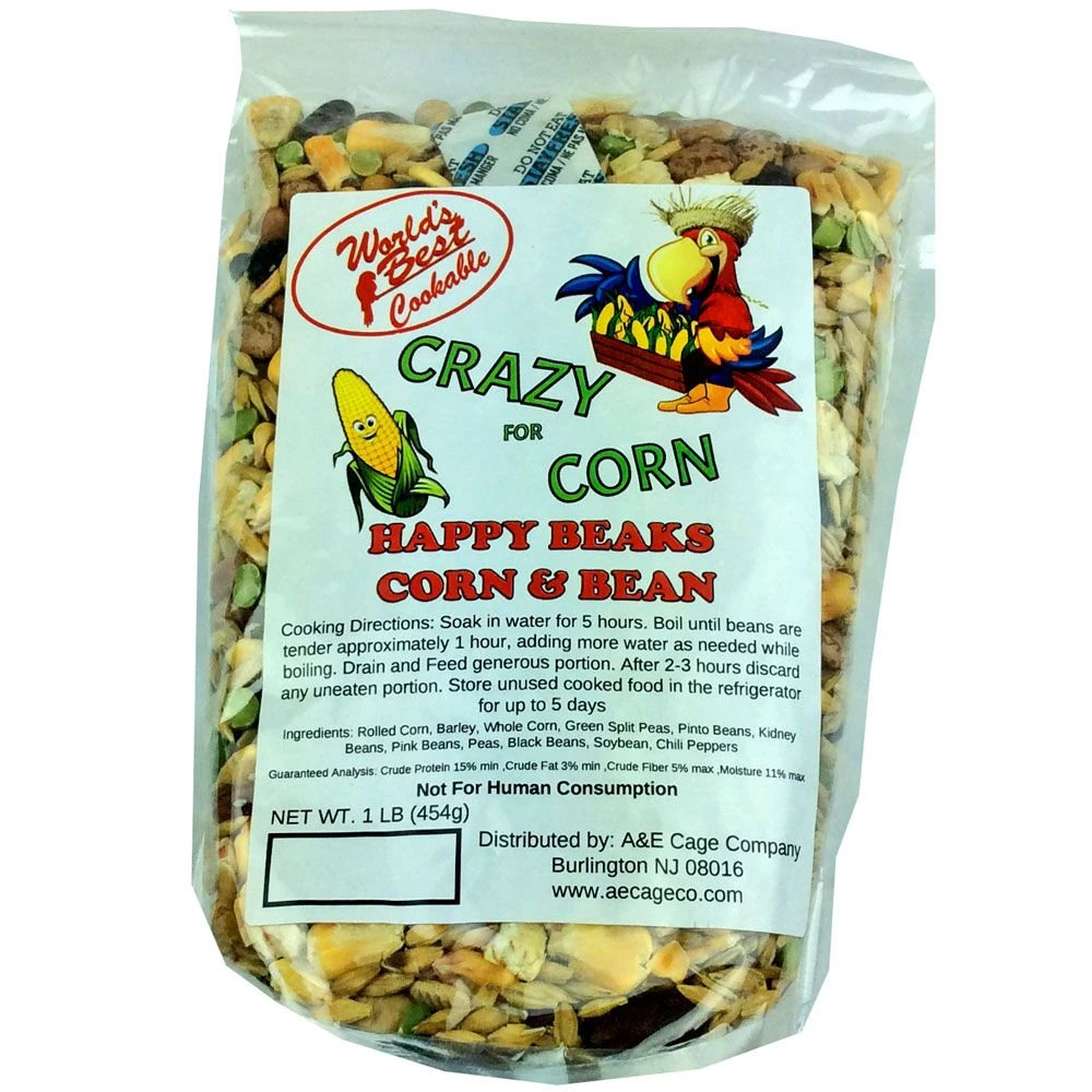 World's Best Crazy For Corn Happy Beaks Corn & Bean (1 Lb)
